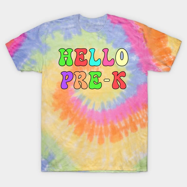 Hello Pre-K! First Day of School T-Shirt by Soft Rain